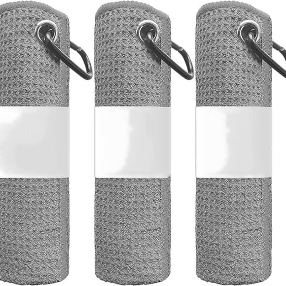 3 Pack Microfiber Waffle Weave Performance Golf Sport Towels 12 Color Choices - Picture 3 of 12